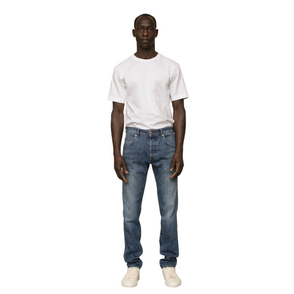 Jeans Uomo cinque tasche slim Jeans scuro DON THE FULLER- Francavilla Moda